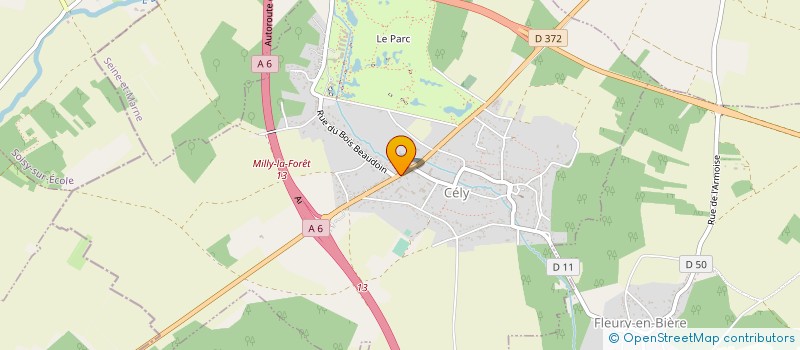 localisation de l'entreprise CC LA ROCHETTE  CELY