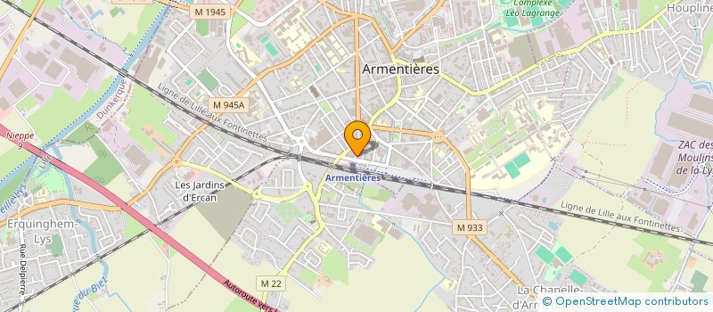 localisation de l'entreprise CC LATINE AFFAIRE à ARMENTIERES
