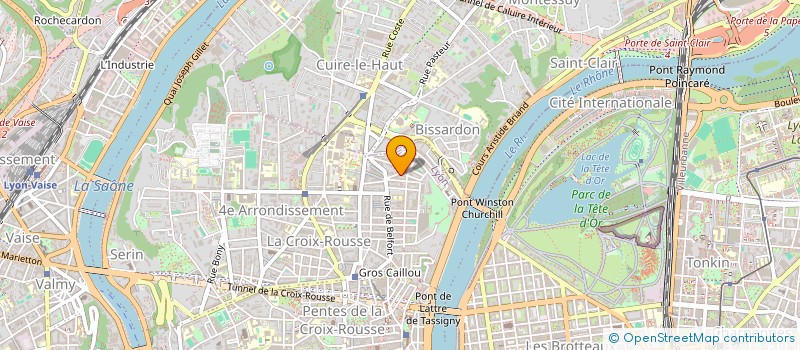 localisation de l'entreprise CC LES CHANDELLES  LYON