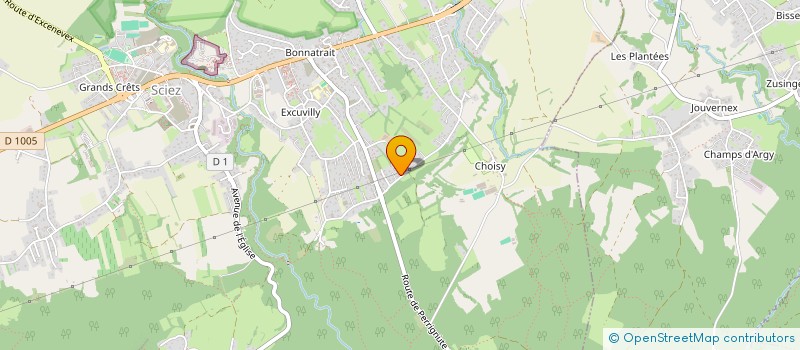 localisation de l'entreprise CC MINUTE SHOP  SCIEZ