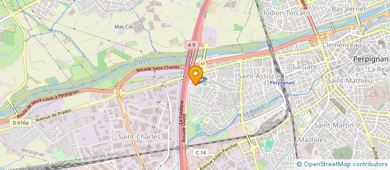 localisation de l'entreprise CC ONCO  PERPIGNAN