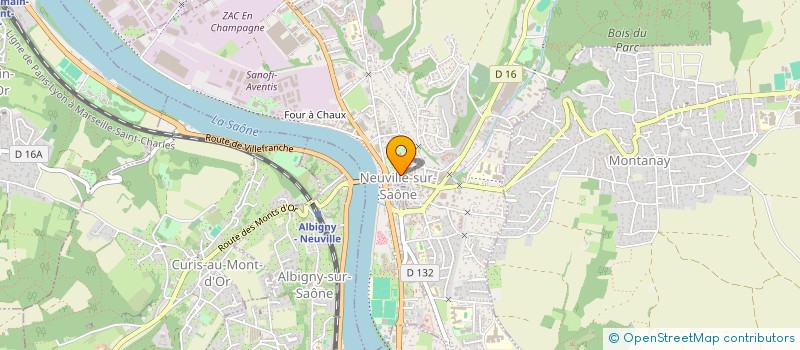 localisation de l'entreprise CC ORTHO  NEUVILLE-SUR-SAONE