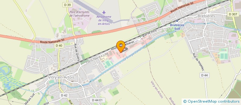 localisation de l'entreprise CC OSARTIS MARQUION à VITRY-EN-ARTOIS