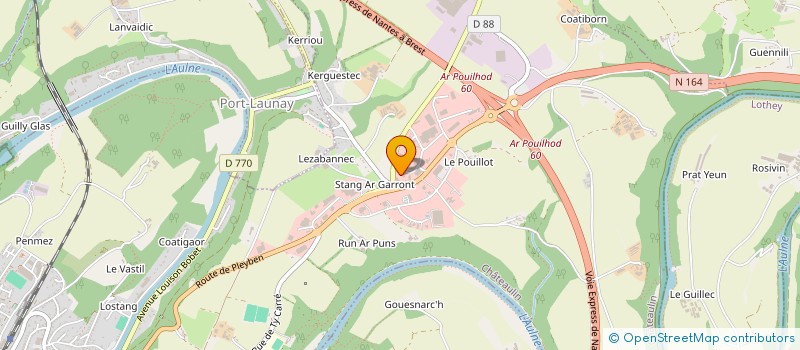 localisation de l'entreprise CC PLEYBEN-CHATEAULIN-PORZAY à CHATEAULIN