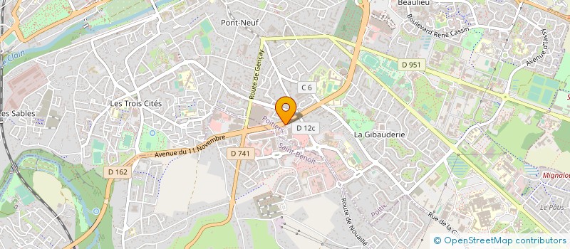 localisation de l'entreprise CC POITIERS 1 à POITIERS