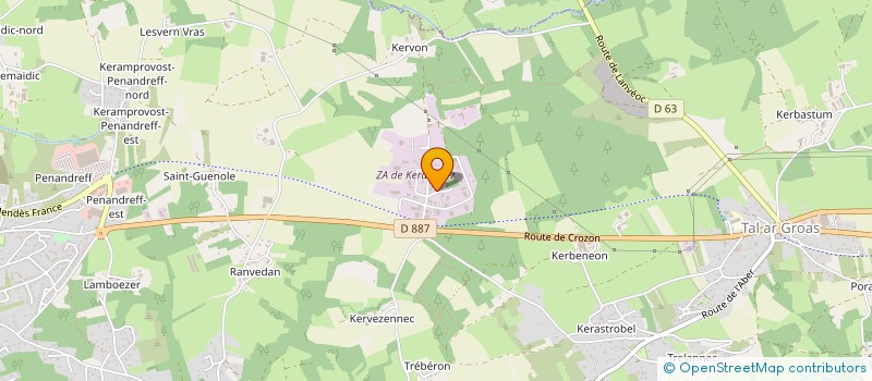 localisation de l'entreprise CC PRESQU'ILE DE CROZON-AULNE MARITIME à CROZON