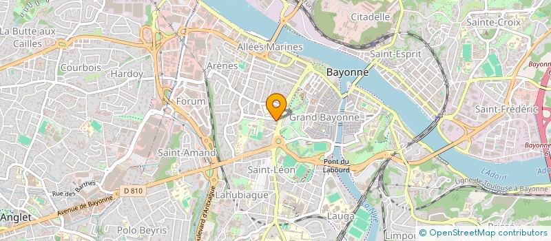 localisation de l'entreprise CC PYRENEES OCEAN à BAYONNE