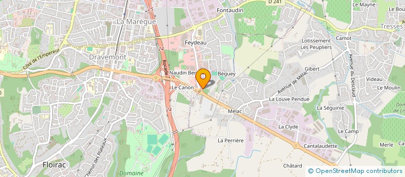 localisation de l'entreprise CC-QUEYRIES  TRESSES