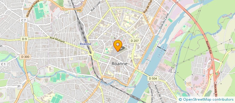 localisation de l'entreprise CC ROANNE à ROANNE