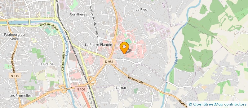 localisation de l'entreprise CC ROCADE à ALES