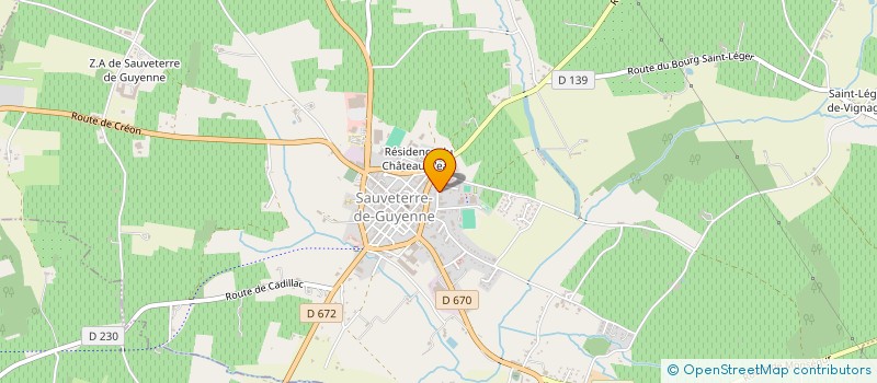 localisation de l'entreprise CC RURALES DE L'ENTRE-DEUX-MERS à SAUVETERRE-DE-GUYENNE