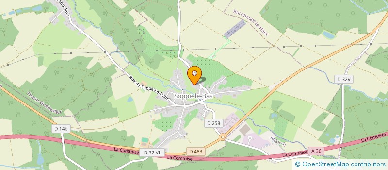 localisation de l'entreprise CC SAS  LE HAUT SOULTZBACH