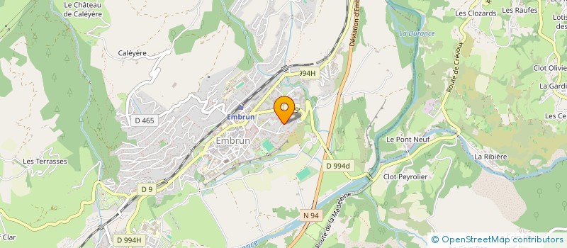 localisation de l'entreprise CC SERRE-PONCON  EMBRUN