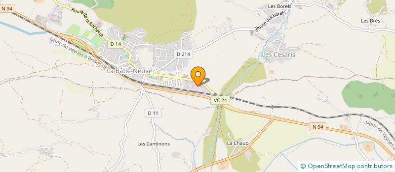 localisation de l'entreprise CC SERRE-PONCON VAL D'AVANCE  LA BATIE-NEUVE