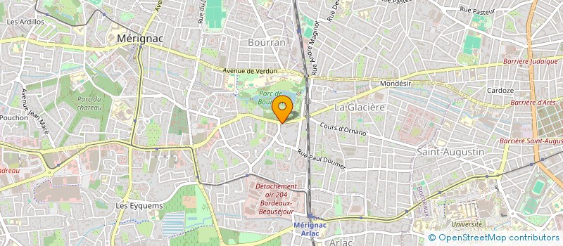 localisation de l'entreprise CC SERVICES 33  MERIGNAC