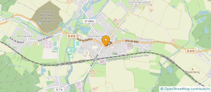 localisation de l'entreprise CC SUD ALSACE LARGUE à DANNEMARIE