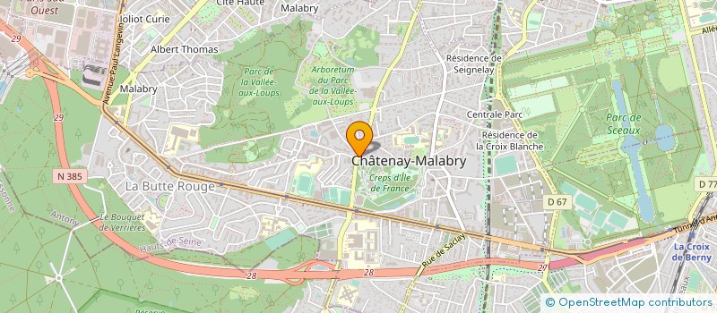 localisation de l'entreprise CC TECHNOLOGIE  CHATENAY-MALABRY