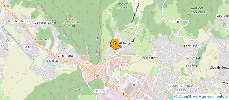 localisation de l'entreprise CC TP 74 VRD TERRASSEMENT DEMOLITION  SILLINGY