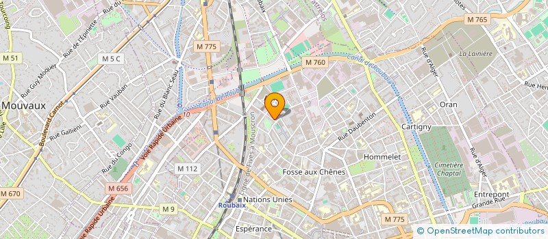 localisation de l'entreprise CC TRANSPORT EXPRESSE  ROUBAIX