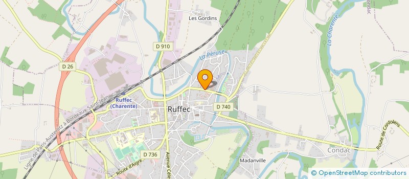 localisation de l'entreprise CC VAL DE CHARENTE à RUFFEC