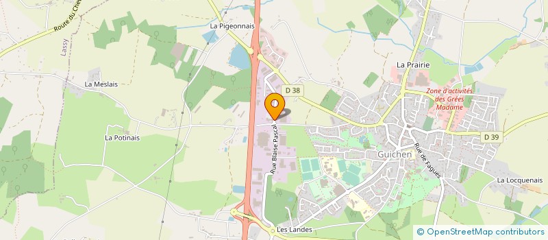 localisation de l'entreprise CC VALLONS DE HAUTE-BRETAGNE COMMUNAUTE  GUICHEN