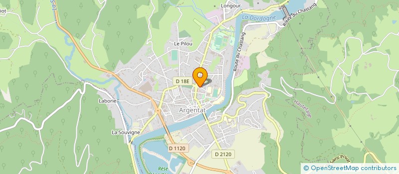 localisation de l'entreprise CC XAINTRIE VAL'DORDOGNE  ARGENTAT-SUR-DORDOGNE