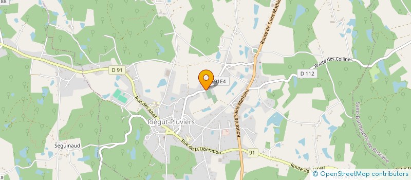 localisation de l'entreprise CC ZINC  PIEGUT-PLUVIERS