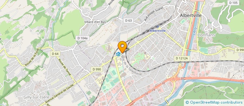 localisation de l'entreprise CC28 DISTRIBUTION à ALBERTVILLE