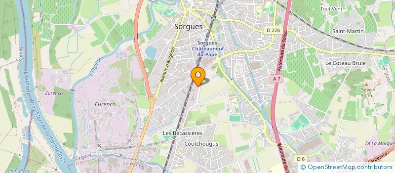 localisation de l'entreprise CC2M EXPERTISE  SORGUES