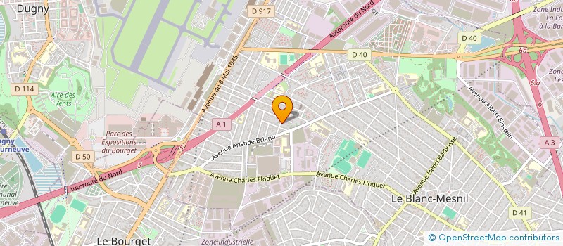 localisation de l'entreprise CCA à LE BLANC-MESNIL