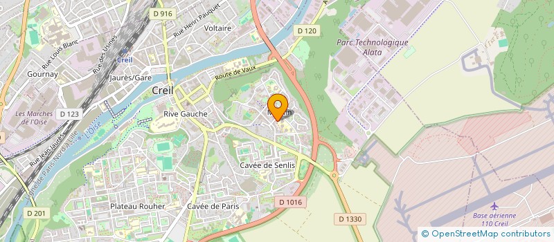 localisation de l'entreprise CCA à CREIL