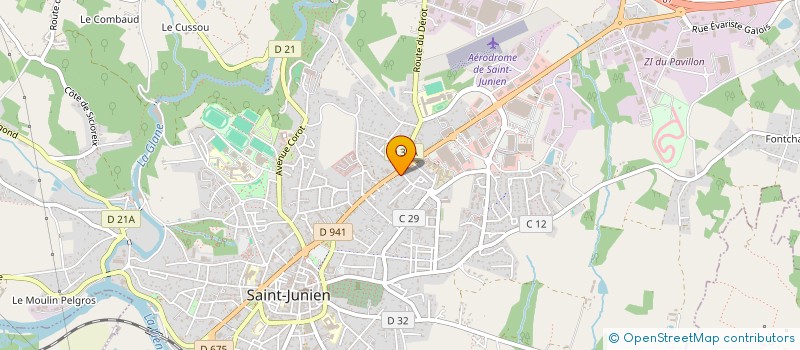 localisation de l'entreprise CCA  SAINT-JUNIEN