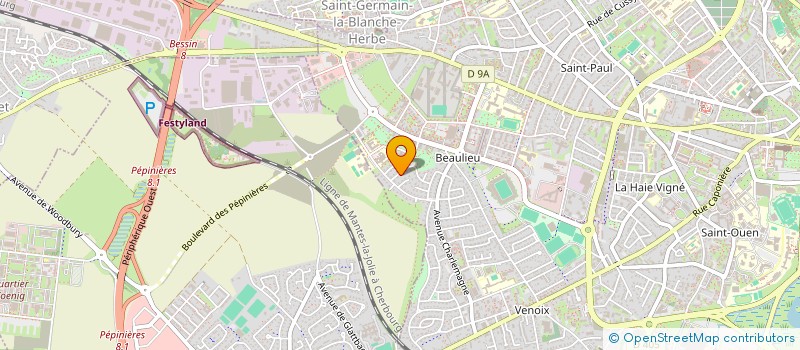 localisation de l'entreprise CCA à CAEN
