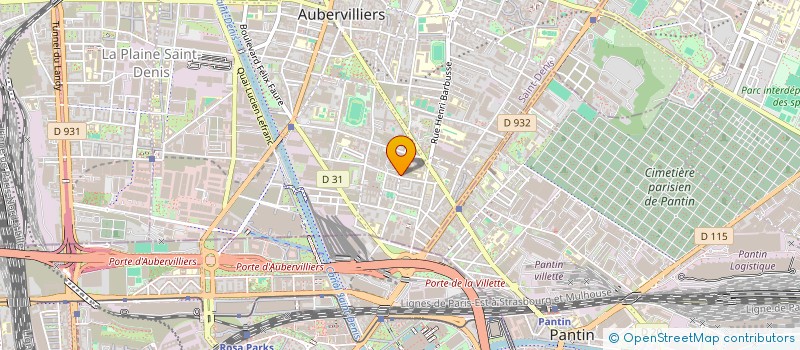 localisation de l'entreprise CCA  AUBERVILLIERS