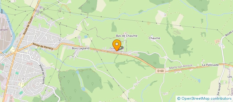 localisation de l'entreprise CCA.BUTEAU  GUEUGNON