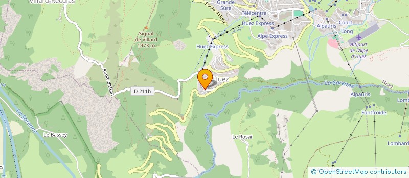 localisation de l'entreprise CCA CBA GRENOBLE  HUEZ