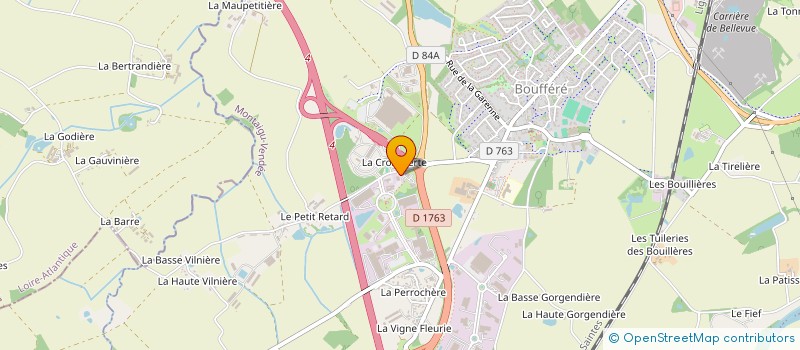 localisation de l'entreprise CCA IMMOBILIER à MONTAIGU-VENDEE