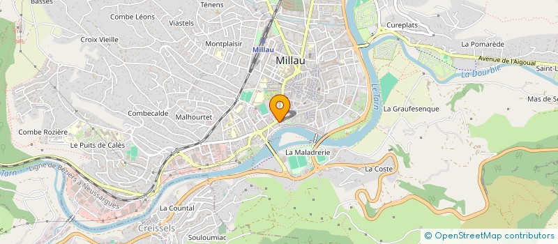 localisation de l'entreprise CCA PROMOTION CONDOMINES à MILLAU