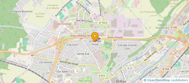 localisation de l'entreprise CCA SERVICES à DREUX