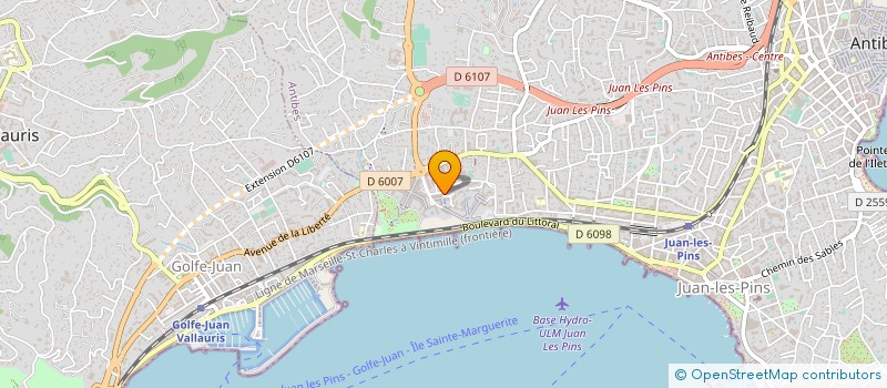 localisation de l'entreprise CCAC à ANTIBES