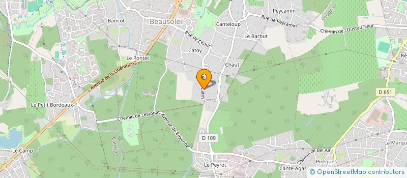 localisation de l'entreprise CCACC  GRADIGNAN