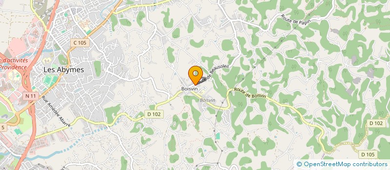 localisation de l'entreprise CCACTIVITES  LES ABYMES