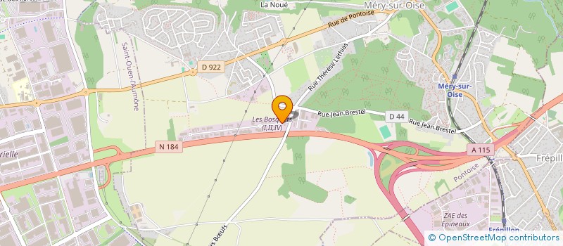 localisation de l'entreprise CCAD  MERY-SUR-OISE