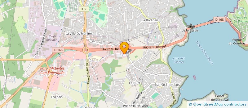 localisation de l'entreprise CCAG PORT BRETON  LA RICHARDAIS