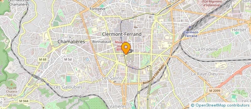 localisation de l'entreprise CCALUMNI  CLERMONT-FERRAND