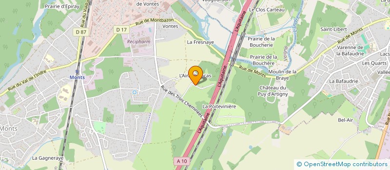 localisation de l'entreprise CCAM  MONTS