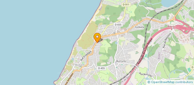 localisation de l'entreprise CCAM INVEST à BIDART