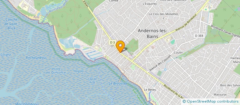 localisation de l'entreprise CCAS D'ANDERNOS LES BAINS à ANDERNOS-LES-BAINS