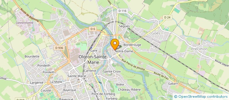 localisation de l'entreprise CCAS D'OLORON SAINTE MARIE à OLORON-SAINTE-MARIE