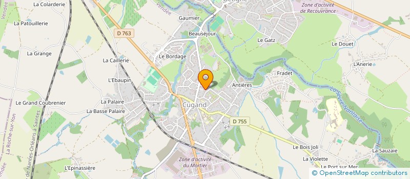 localisation de l'entreprise CCAS DE CUGAND-LA-BERNARDIERE  CUGAND